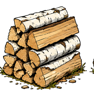 Kaminholz Birke kammergetrocknet